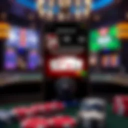 A visually appealing interface of a popular blackjack app showcasing user-friendly features