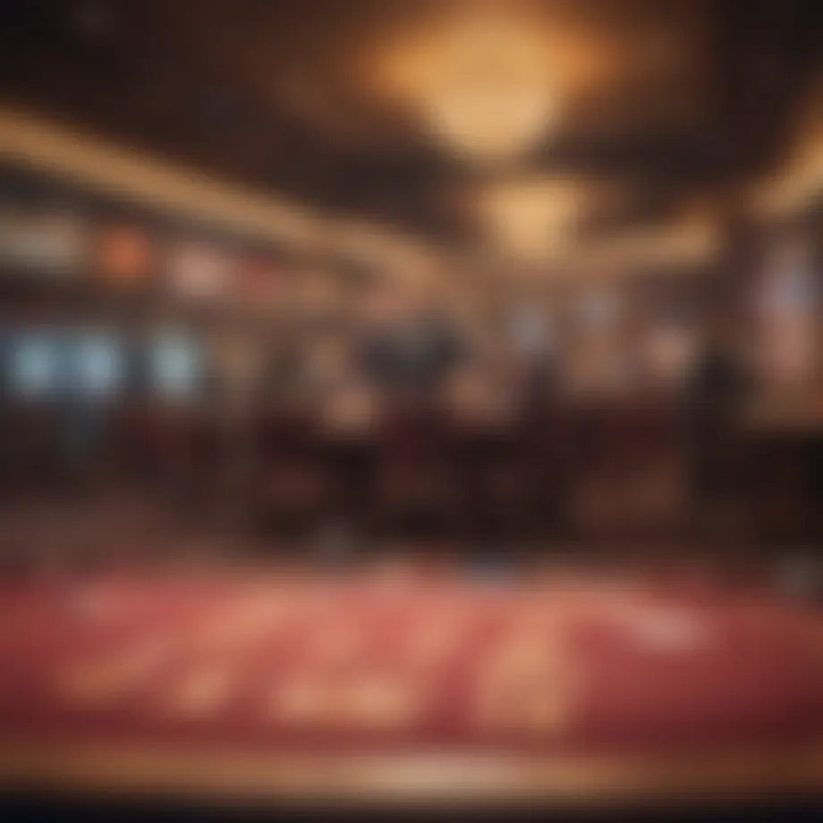 A vibrant casino floor showcasing diverse gaming options