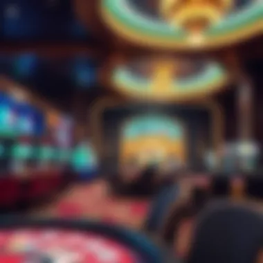 Interior of a luxurious casino in New York City
