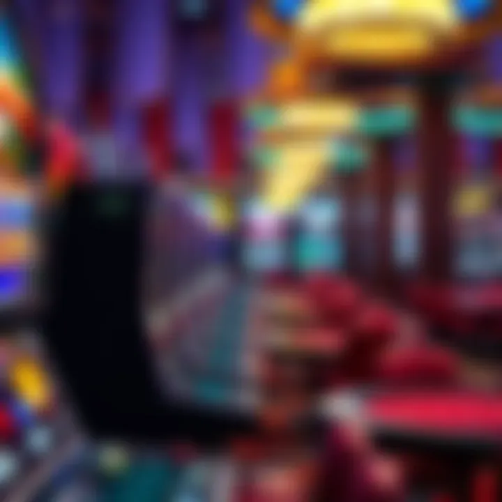 Slots and gaming tables in a vibrant casino environment