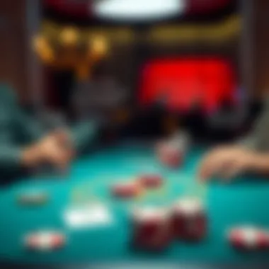 Diagram illustrating the psychological aspects of playing blackjack without stakes