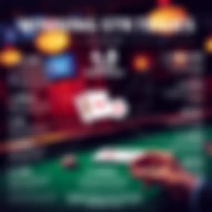 Detailed infographic depicting various strategies for winning at blackjack