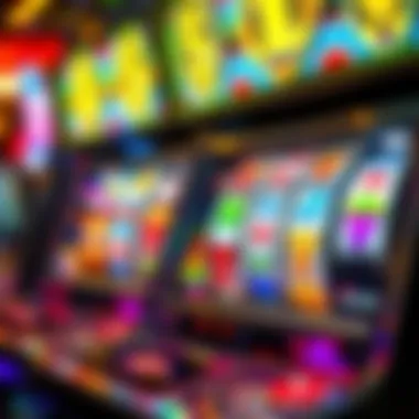 Vibrant Hotshot Slot Machine Graphics An intricate hotshot slot machine showcasing vibrant graphics and symbols
