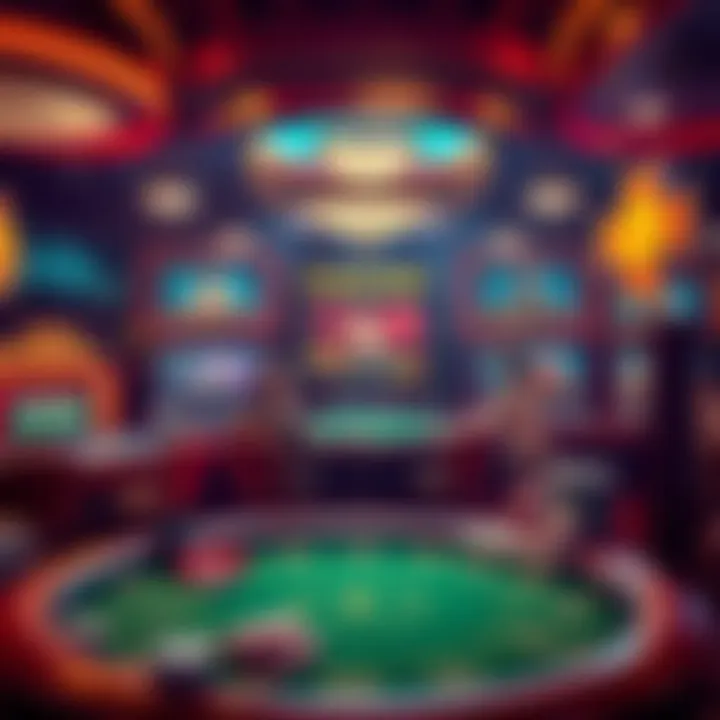 Variety of Live Casino Games Illustration of diverse games offered at live casinos