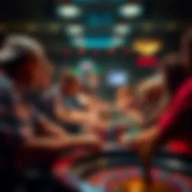 The Competitive Atmosphere of Roulette Tournaments An intense gaming environment, highlighting participants focused on their gameplay.