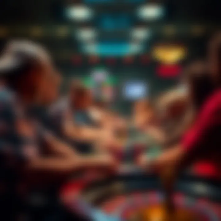 The Competitive Atmosphere of Roulette Tournaments An intense gaming environment, highlighting participants focused on their gameplay.