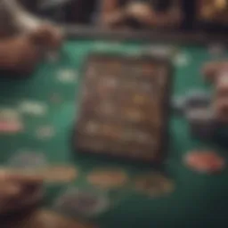 Visual representation of single player poker app interface