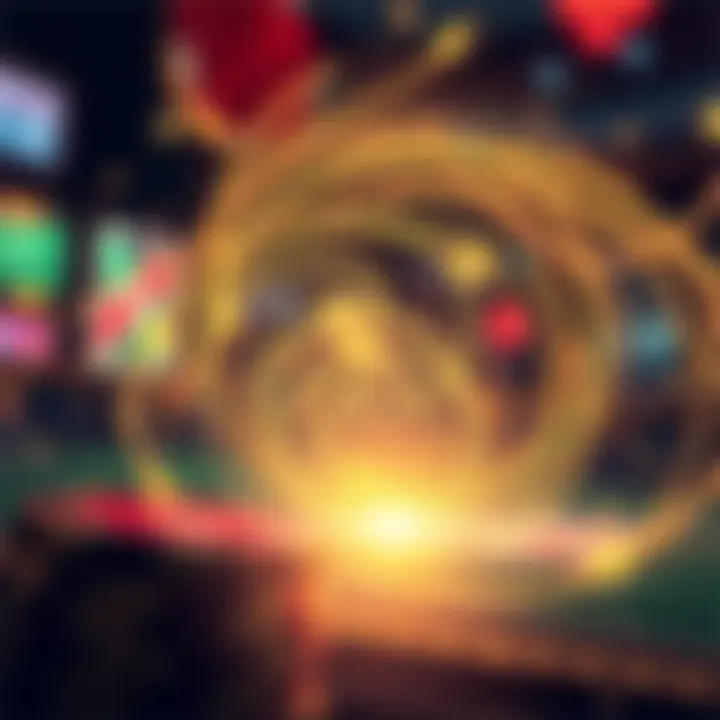 An abstract illustration depicting probability and luck with swirling patterns