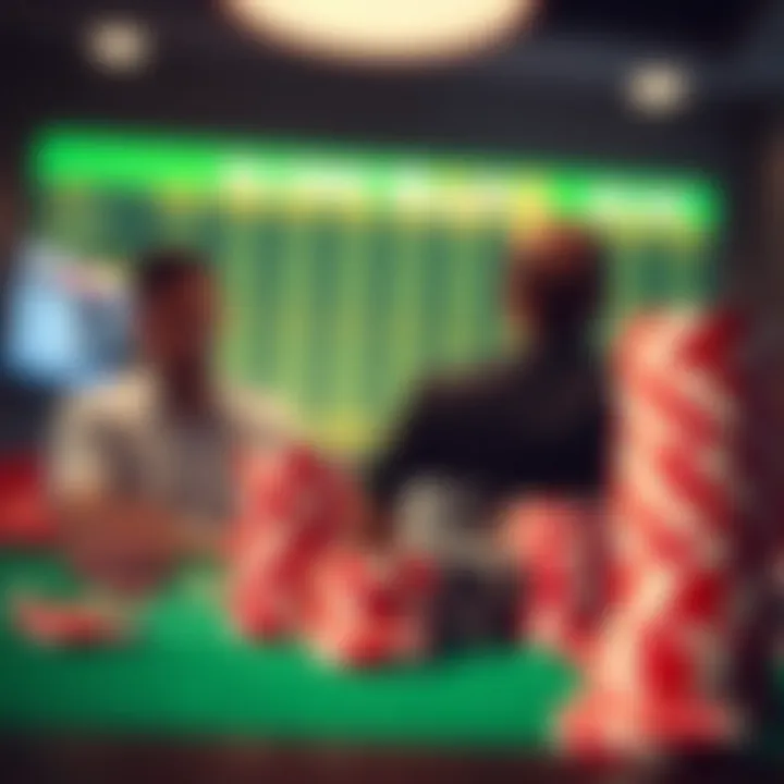 Visual representation of responsible gambling practices in sports betting