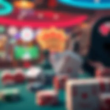 Visual of various gaming options available online