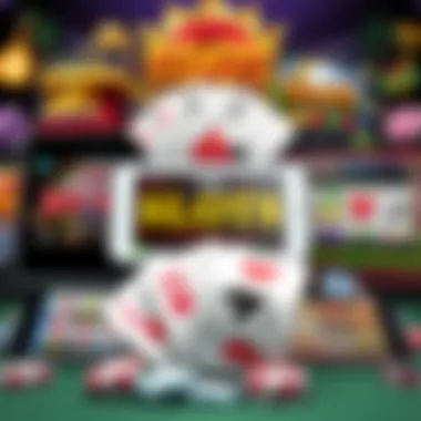 A collage of popular mobile slots on various devices