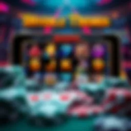 Vibrant mobile slot interface showcasing diverse themes