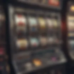 An intricate visual representation of various slot machine designs.