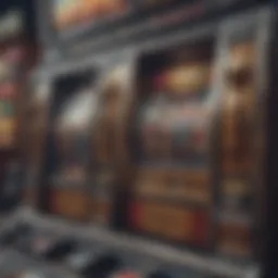 Detailed view of a high-paying slot machine