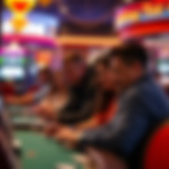 Community members engaging with the casino's offerings