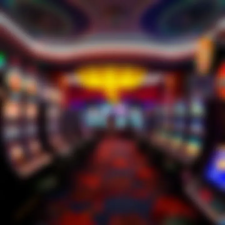 Interior gaming area showcasing slot machines