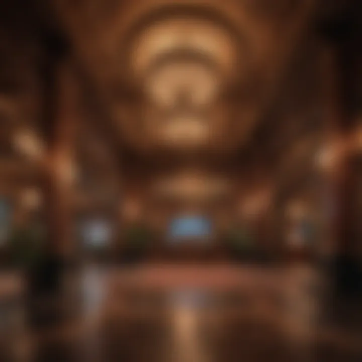 Luxurious lobby design of Nomad MGM