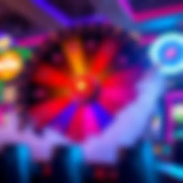 A visual representation of potential rewards from the Quick Hit Super Wheel, emphasizing excitement.