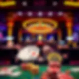 Vibrant Casino Graphics Luxurious online casino interface with vibrant graphics