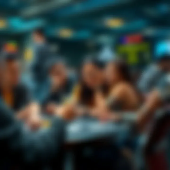 A group of friends enjoying a trivia game together