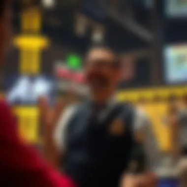 A quiz master presenting a trivia game night