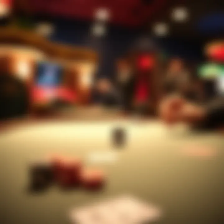 A historical timeline showcasing the evolution of poker tables