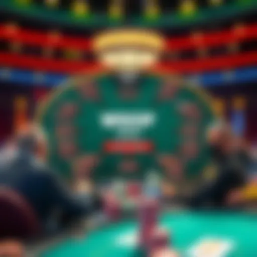 Detailed overview of the WSOP tournament layout