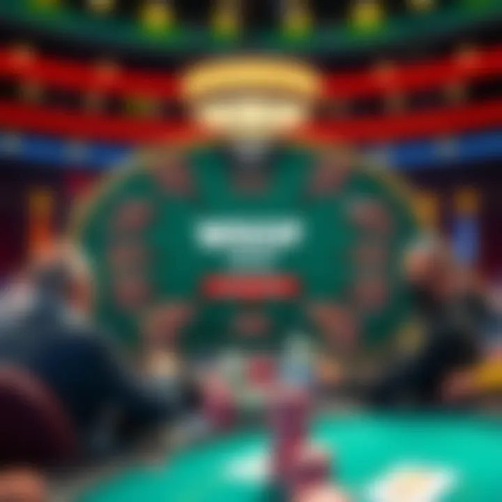 Detailed overview of the WSOP tournament layout