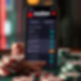 User interface of the FanDuel app showcasing betting options