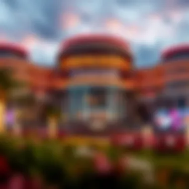 An overview of the Firekeepers Casino showcasing its modern architecture