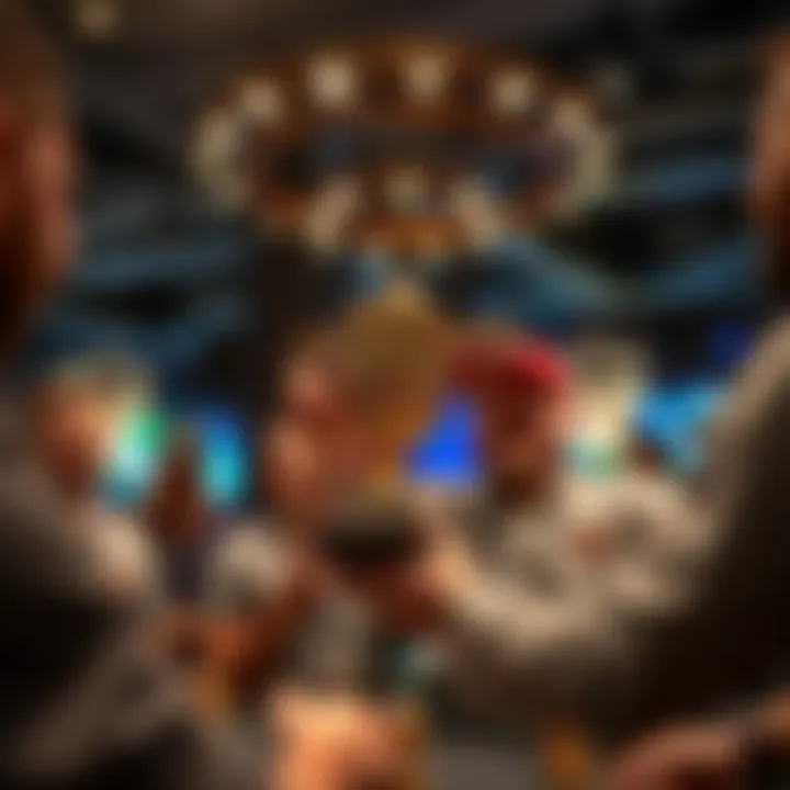 A celebratory moment of a tournament winner receiving a trophy