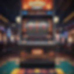 Virtual slot machine interface showcasing vibrant graphics