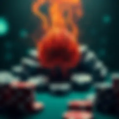 An abstract image symbolizing the psychological factors influencing gamblers