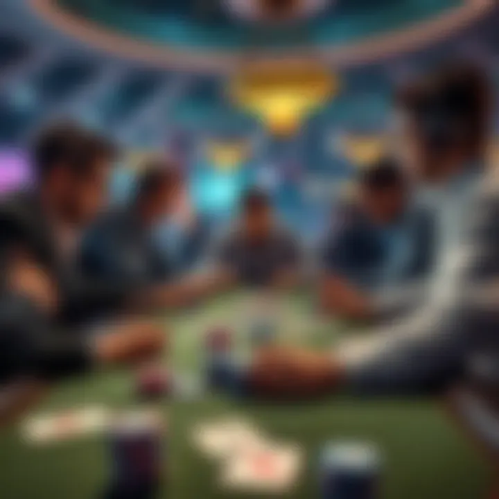 Strategic gameplay scene of GoP3 Poker in action