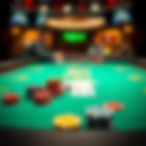 Top Pennsylvania Poker Table Setup Pennsylvania poker table with chips and cards