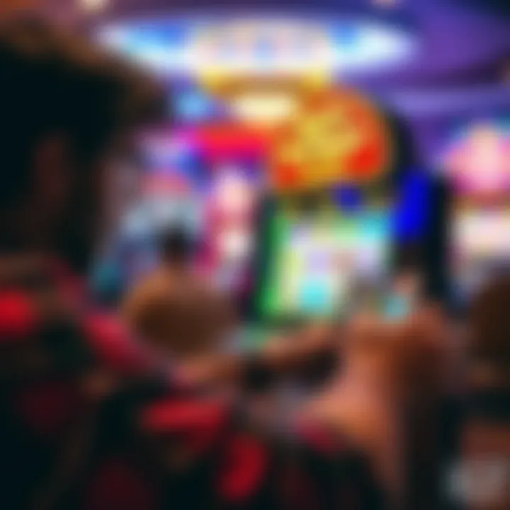 Player enjoying IGT free slots on a device