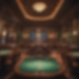 Interior view of the Luxor Poker Room showcasing its vibrant atmosphere