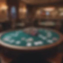 Omaha poker table setting