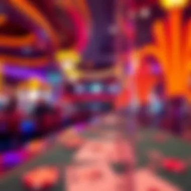 Vibrant entertainment scene at a MGM casino