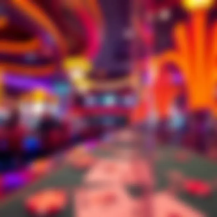 Vibrant entertainment scene at a MGM casino