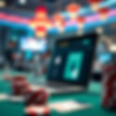 Diagram illustrating security measures for online lottery participation