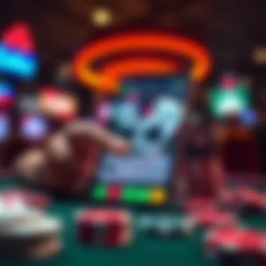 Visual showing trends in mobile gambling associated with phone credit usage