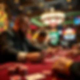 Strategic poker gameplay in casino