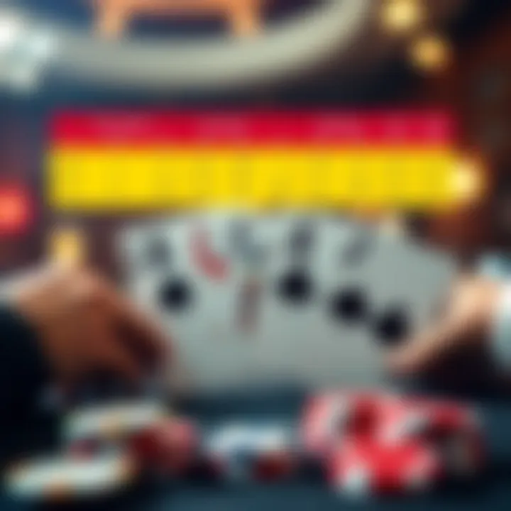 Visual representation of poker hand rankings