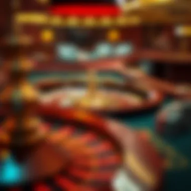 Illustration of psychological aspects influencing roulette players