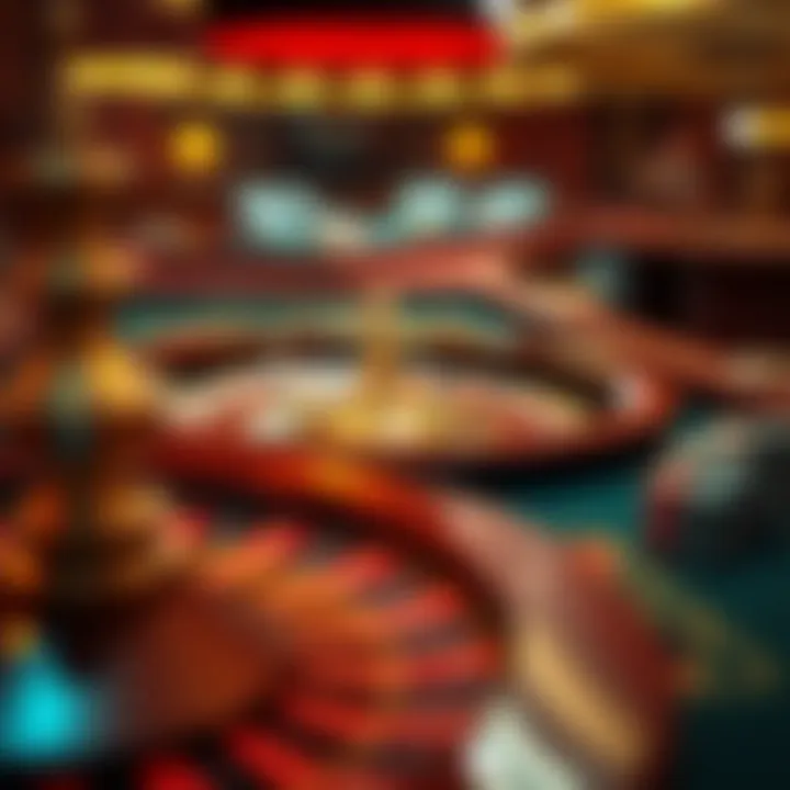 Illustration of psychological aspects influencing roulette players