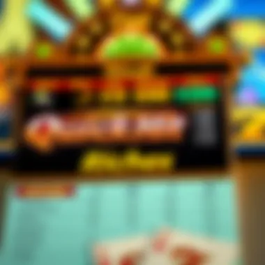 Close-up of Quick Hit Riches symbols and paytable highlighting potential winnings