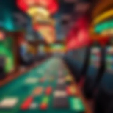 Exciting Gaming Area in the Casino Exciting gaming area in the casino