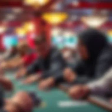 Exciting poker tournament in action