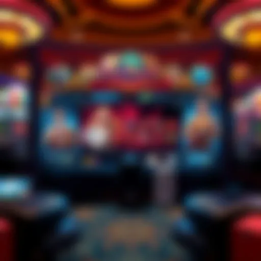 Overview of Sahara Casino Online's interface showcasing its unique design and features